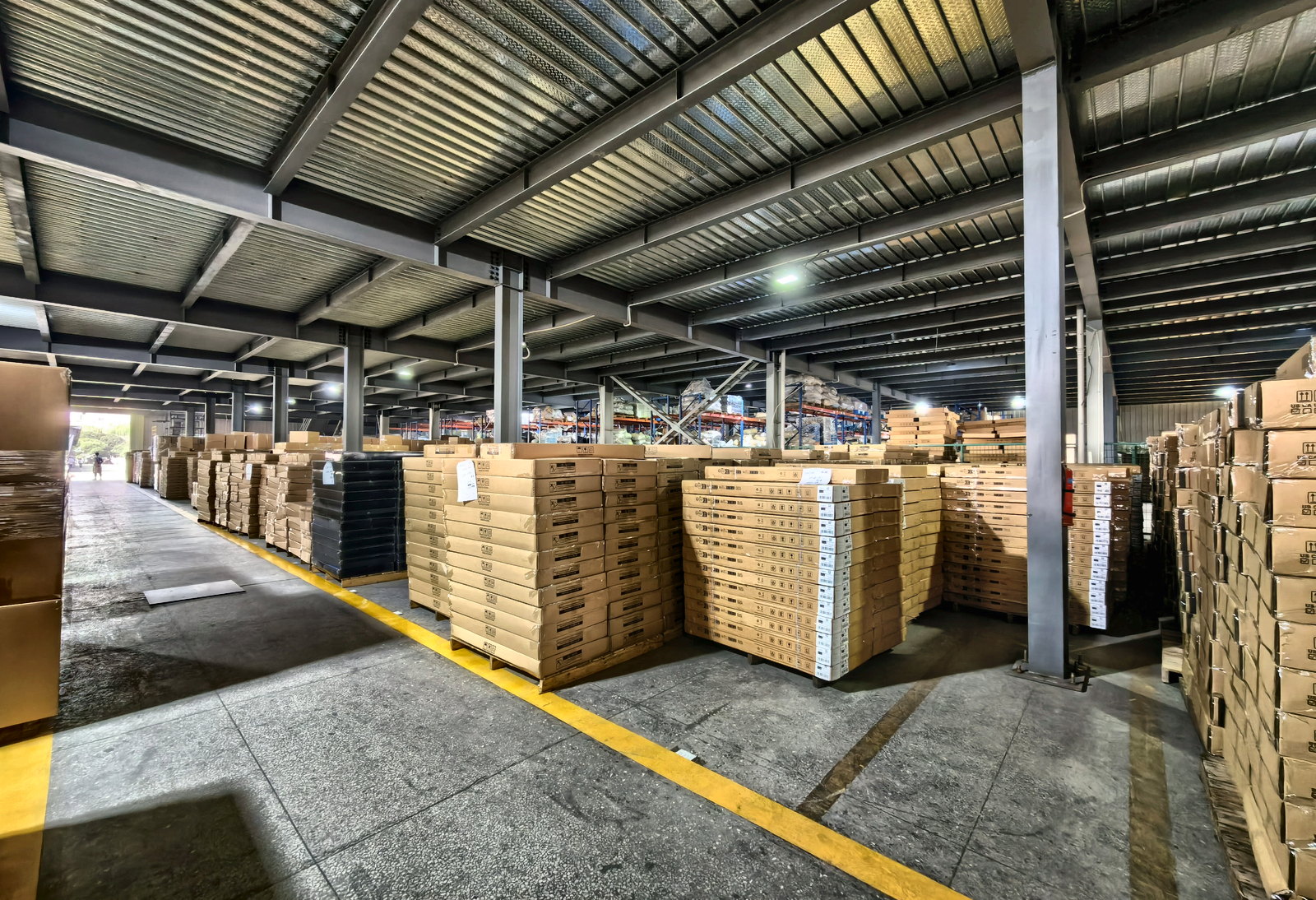 Finished goods warehouse at WIS Technology
