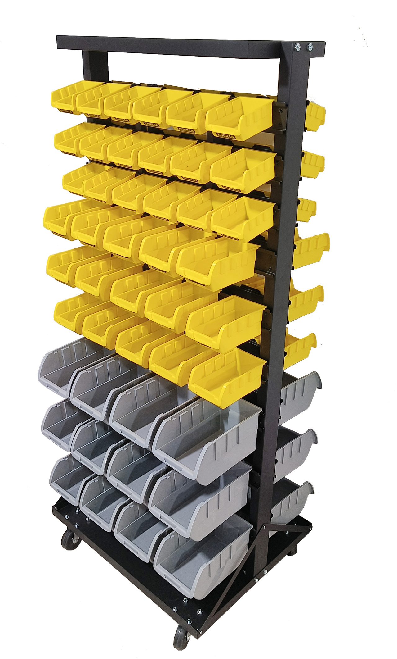 YSP12 45 Bin Floor Mobile Parts Rack — tool rack by WIS Technology